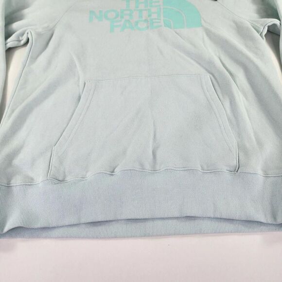 THE NORTH FACE Women's Half Dome Pullover Hoodie Size M Light Ice Blue Sweater - Picture 9 of 11